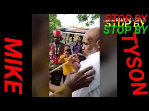Mike Tyson Smokes Up in Antigua and Barbuda