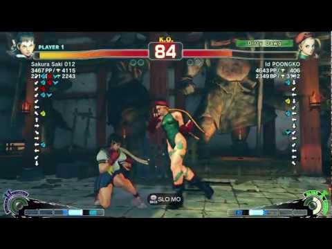 Sakura Saki 012 (Sakura) vs POONGKO (Cammy) - AE 2012 Ranked Match *720p HD*
