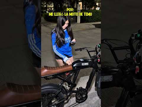Llegó mi moto #moto #motocicleta #temu #bicicleta #bici
