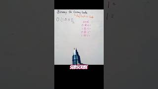 binary to gray code conversion #binary #mca #computerscience #shorts