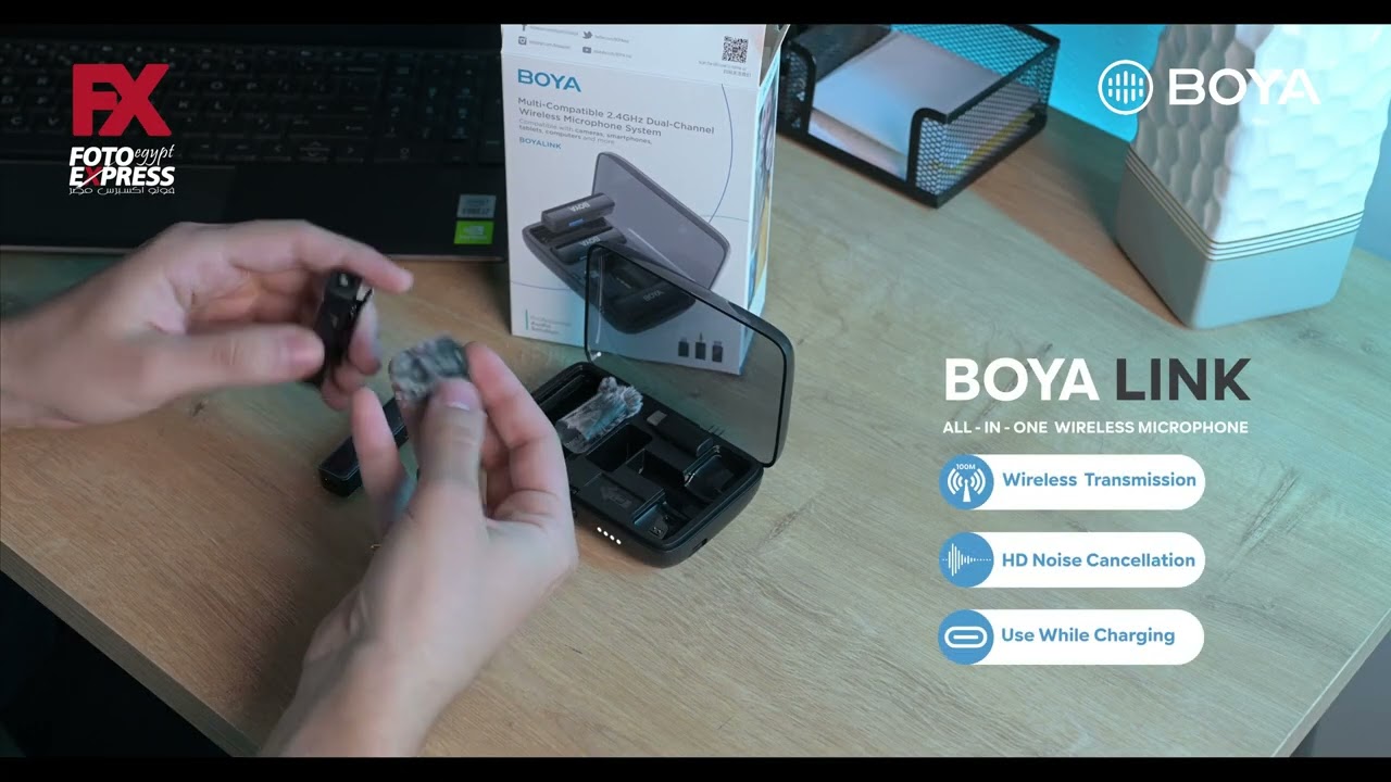 BOYALINK Wireless Microphone - ميكرفون بويا لينك - FotoExpressEg.com