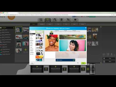 How to use movie templates on Kizoa