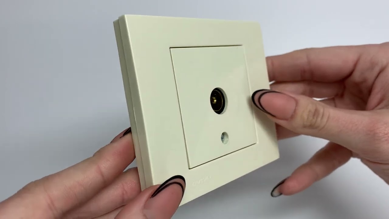 Розетка проходная телевизионная OVIVO Grano крем (400-020300-224)