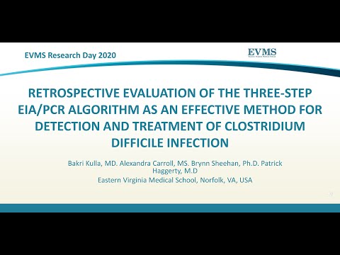 Thumbnail image of video presentation for Retrospective Evaluation of the Three-Step EIA/PCR Algorithm as an Effective Method for Detection and Treatment of Clostridium Difficile Infection