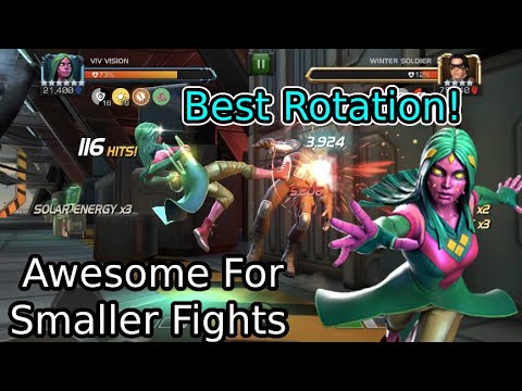 Viv Vision Is Great! 6 Star Rank 3 Damage And Abilities Showcase! | Marvel Contest Of Champions