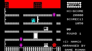 Sharp MZ-700 Game: Mappy (1984) PCG version