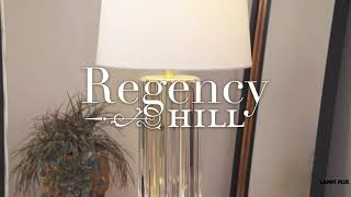 1_Watch A Video About the Regency Hill Rivera Gold Glass Rod Table Lamp with Night Light
