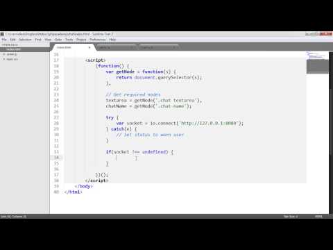 Node js Real Time Chat Sending Messages Part 5 7