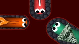 SLITHER.IO SKIN SECRET ILLUMINATI! - SMALLEST SNAKE VS BIGGEST SNAKE (Hack Slither.io Mods)