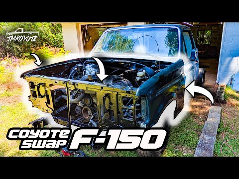 FRONT CLIP and the Coyote Harness install in a Coyote Swap F150.