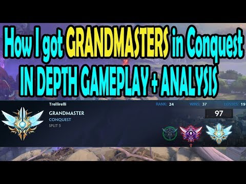 How I got Grandmasters in Conquest: Analysis + Gameplay- SMITE