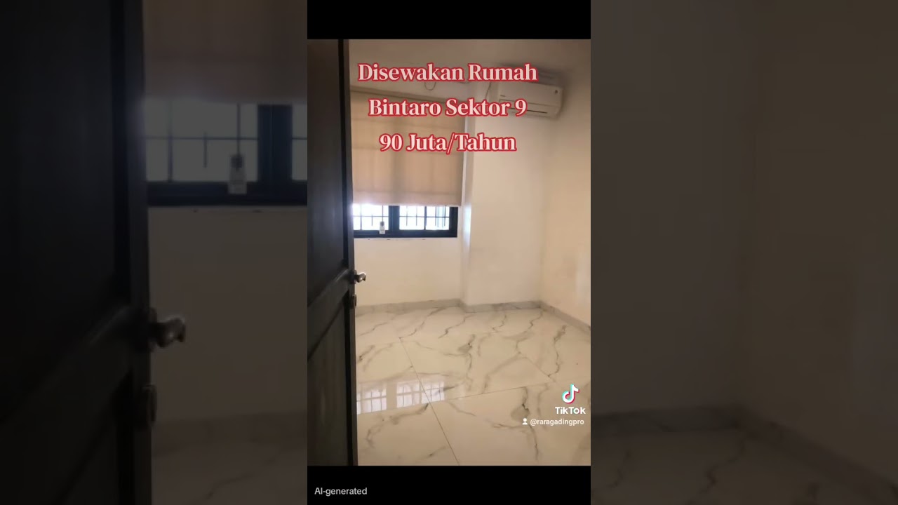 House for Rent 1 Floor Bintaro Sector 9 Ready to Occupy Strategic Freehold Negotiable