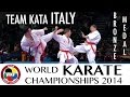 Team Kata ITALY Kata Gankaku Bronze Medal 2014 World Karate Championships