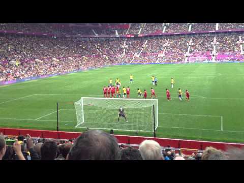 Stunning Neymar Free Kick - Brazil vs Belarus