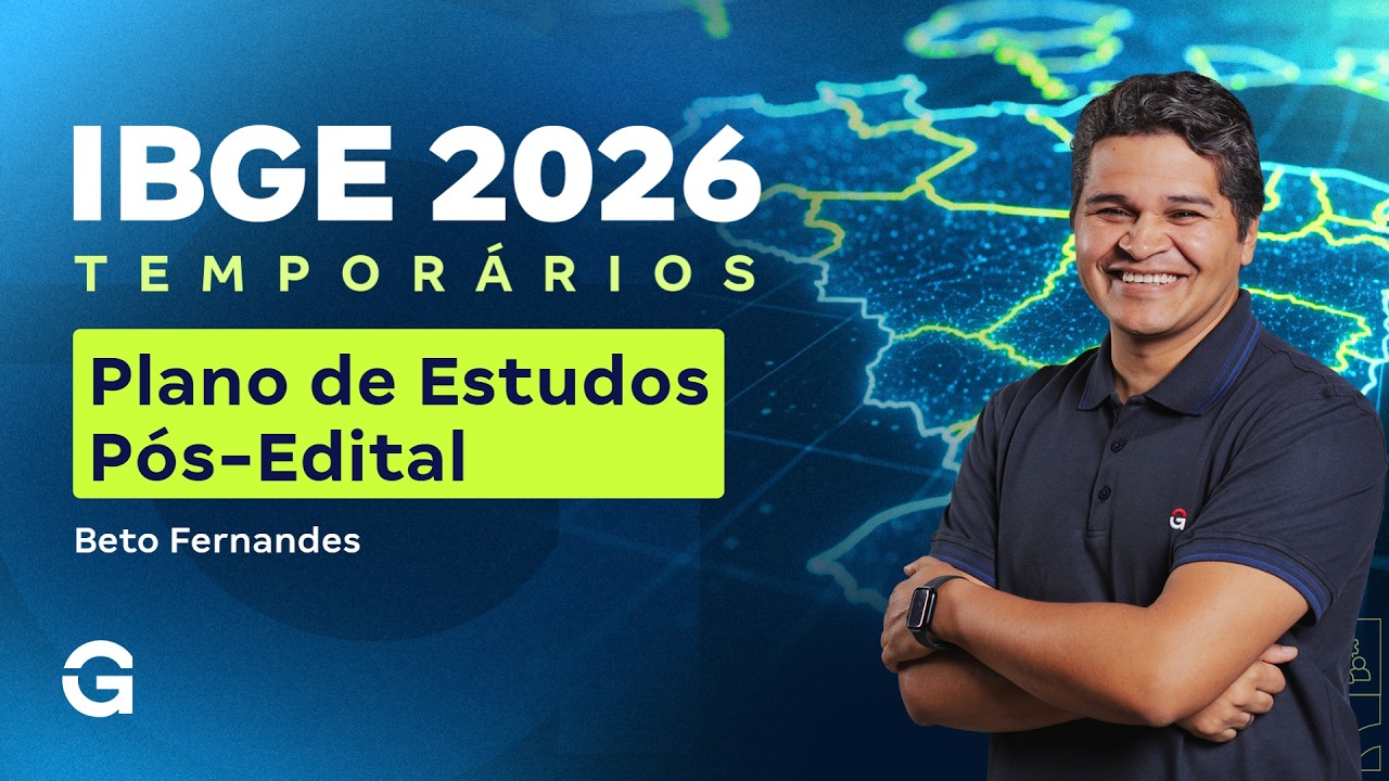 Concurso IBGE Temporários | Plano de Estudos Pós-Edital! Com Beto Fernandes