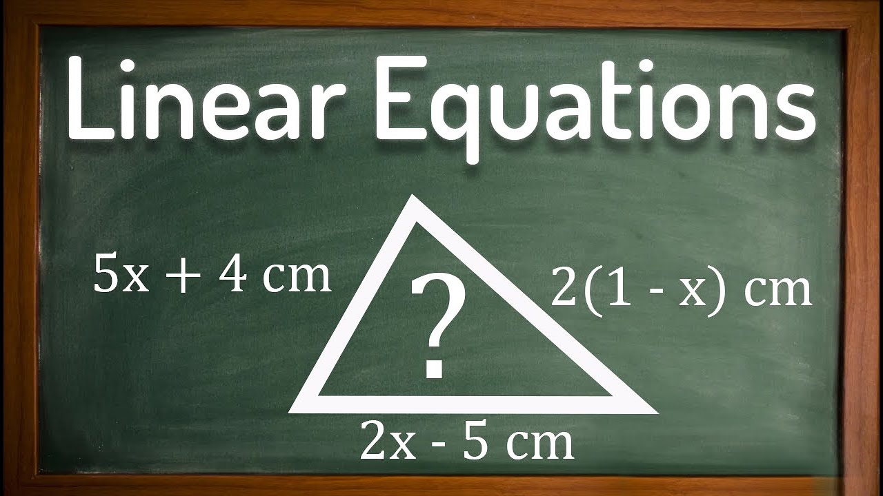 Solving linear equations with shapes - GCSE Maths