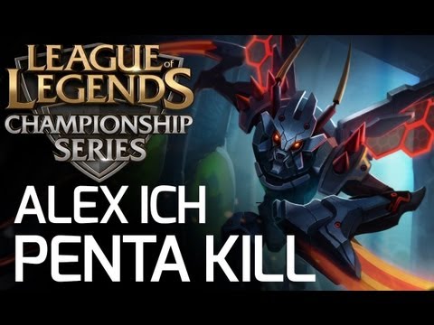 [LoL] Alex Ich Kha'Zix PENTA KILL vs. Evil Geniuses - EU Championship Series W8D1