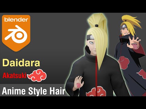 Stylized Hair Style In Blender