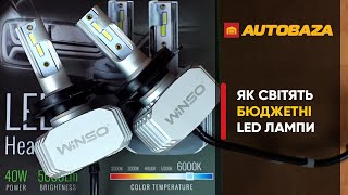 Winso H4 12/24V 40Вт 6000K 5000Лм CSP Chip 792400 - відео 1