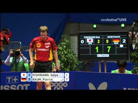 2012 WTTTC: KISHIKAWA Seiya - BAUM Patrick - Set3