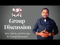 Tips For Group Discussion Do S And Don Ts Of Group Discussion GD Dr Sandeep Rathod