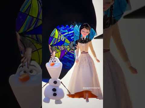 #elsa #anna #fashion #disneyprincess #cartoonideas #frozen #frozen2 #wednesday #wednesdayaddams