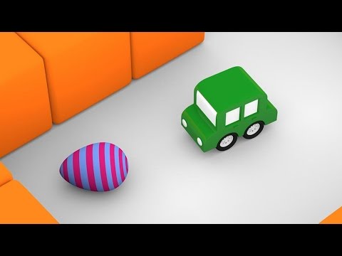 Lehrreicher Zeichentrickfilm - Die 4 kleinen Autos - Wir suchen Ostereier!