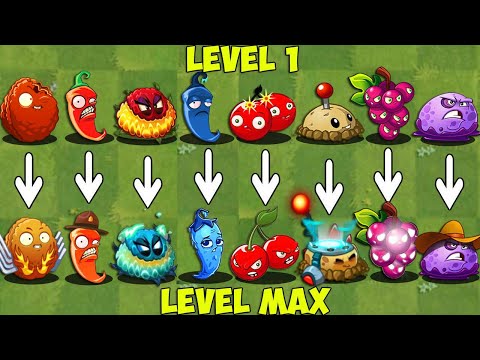 Every BOMB Plants LEVEL 1 vs MAX LEVEL - PvZ 2 Discovery Plant vs Plant