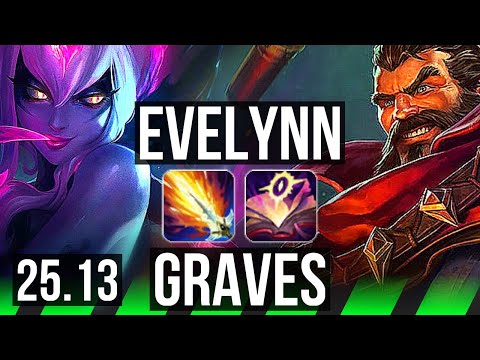 EVELYNN vs GRAVES (JGL) | Legendary | KR Master | 25.13