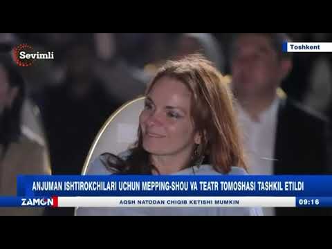 Anjuman ishtirokchilari uchun mepping-shou va teatr tomoshasi tashkil etildi