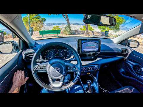 NEW Toyota Yaris In Athens 🇬🇷 (1.5 125 hp) |0-100| POV Test Drive #2200 Joe Black