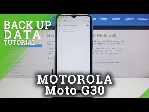 How to Back Up Data in Motorola Moto G30 - Enable Google Backup