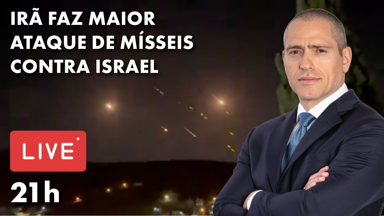 IRÃ REALIZA MAIOR ATAQUE CONTRA ISRAEL NA HISTÓRIA | PROFESSOR HOC AO VIVO