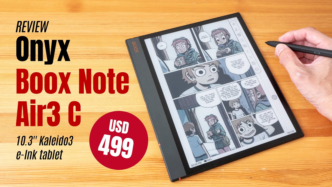Onyx Boox Note Air3 C e-Ink tablet (review)