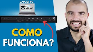 Como usar as ferramentas do CapCut PC que ficam acima da linha do tempo. Edite mais rápido.