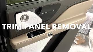 2020 Lincoln Aviator Rear Door Trim Panel & Door Handle Removal