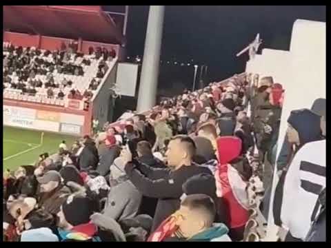 Kup BiH 2022/23, Velež Mostar - Željezničar Sarajevo 1-0, montažna "tribina" na stadionu "Rođeni"