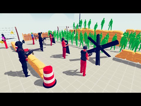 Zombie 100 Units vs Army Soldier - Totally Accurate Battle Simulator TABS