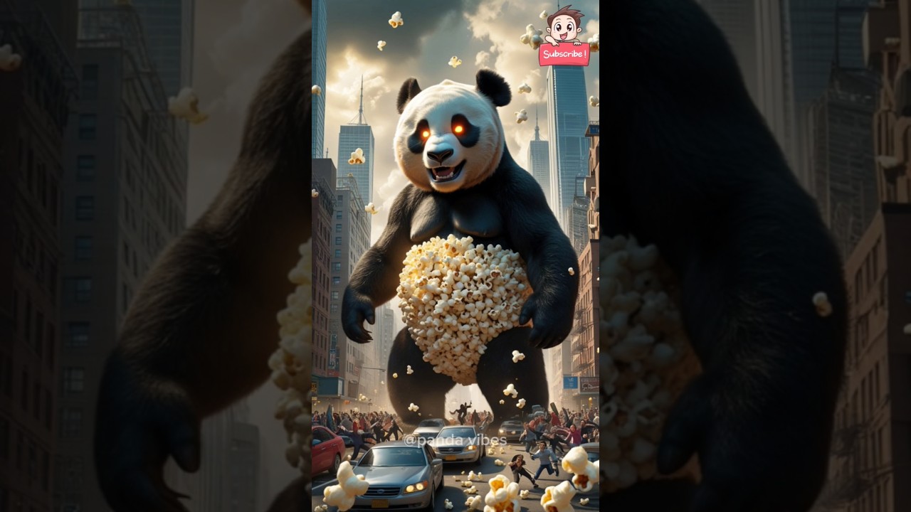 Panda Transforms into a Fearsome Monster 🐼😱 #panda #pandalover #cute #sadstory