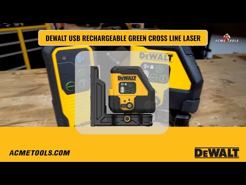 DEWALT USB Green Cross Level Laser: Complete Unpack & Product Overview (DCLE14201G)