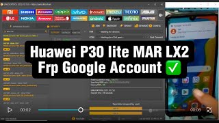 Huawei P30 lite MAR LX2 Frp Google Account bypass with UnlockTool