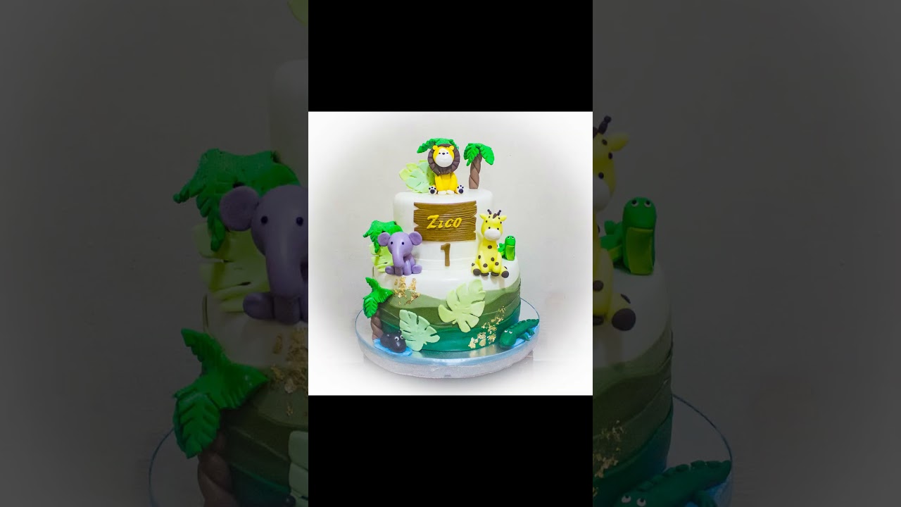 🦁🐒 Wild Safari-Themed Cakes 🎂🌿 #cake #birthdaycake #BirthdayCakes #JungleTheme #CakeInspiration