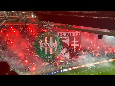 AMBIANCE SAINT-ETIENNE - METZ (ASSE-FCM) (2-1) - A UN MATCH D'UN RETOUR EN LIGUE 1