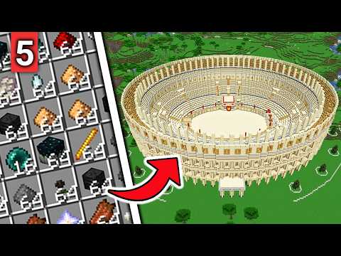 Building A Working Colosseum In Minecraft Hardcore