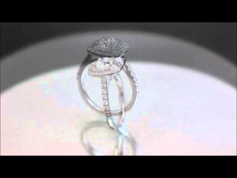 EGL USA G-VS2 14k White Gold Cushion Cut Diamond Engagement Ring Soleste 1.65ctw - KNR INC - 997N