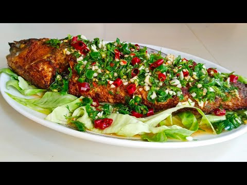Fish Chinese | Thai Fish | Easy Recipe | Thai Crispy Fish With Garlic Recipe | Fried Fish Recipes