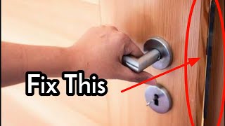 Fixing wooden door not closing issue repair, Fix expanded door due to rain, Carpentry work at home