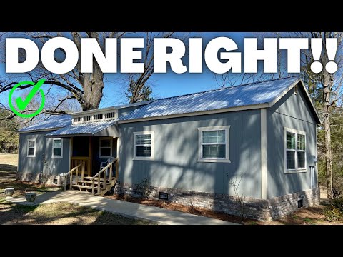 Shed to House Tour | I'm in AWE over this custom house/cabin! Tiny House Tour