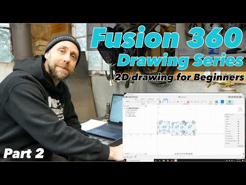 Fusion 360 2D Drawing series for Beginners part 2