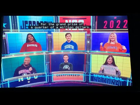 Jeopardy National College Championship 2022, intro - QF Day 3, Game 1 (2/10/22)
